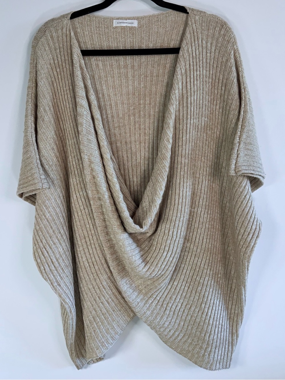 Anthropolgie ‘Twisted Ribbed Poncho’ Sweater - One Size